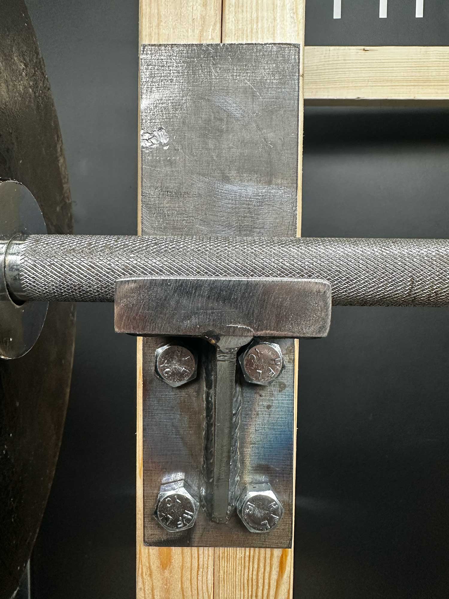 J-Hook Barbell supports for wood 2x4 (PAIR) - MADE IN THE USA.