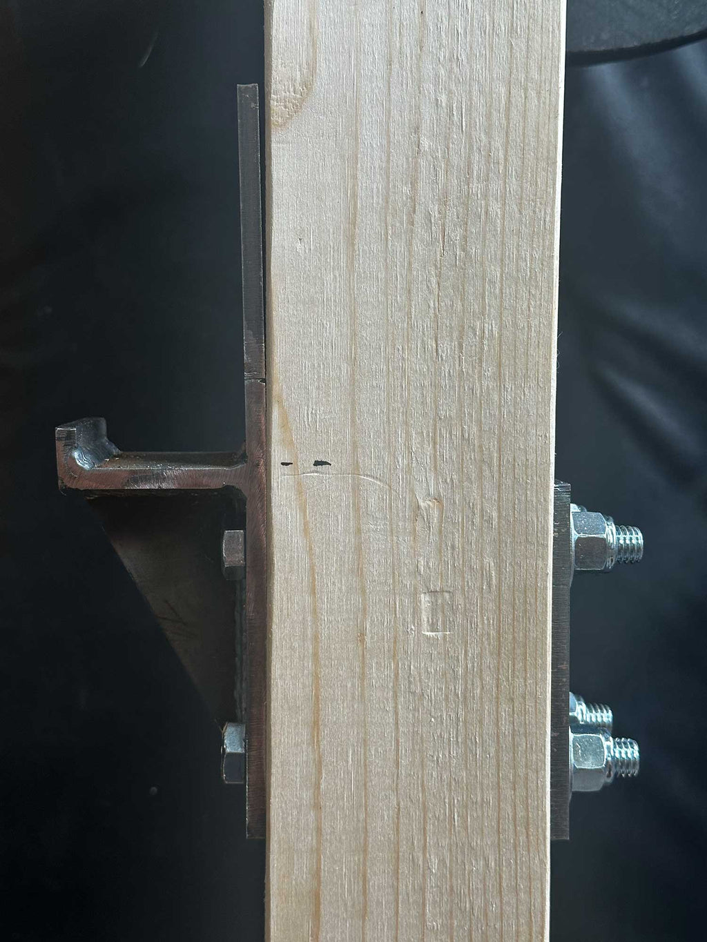 J-Hook Barbell supports for wood 2x4 (PAIR) - MADE IN THE USA.