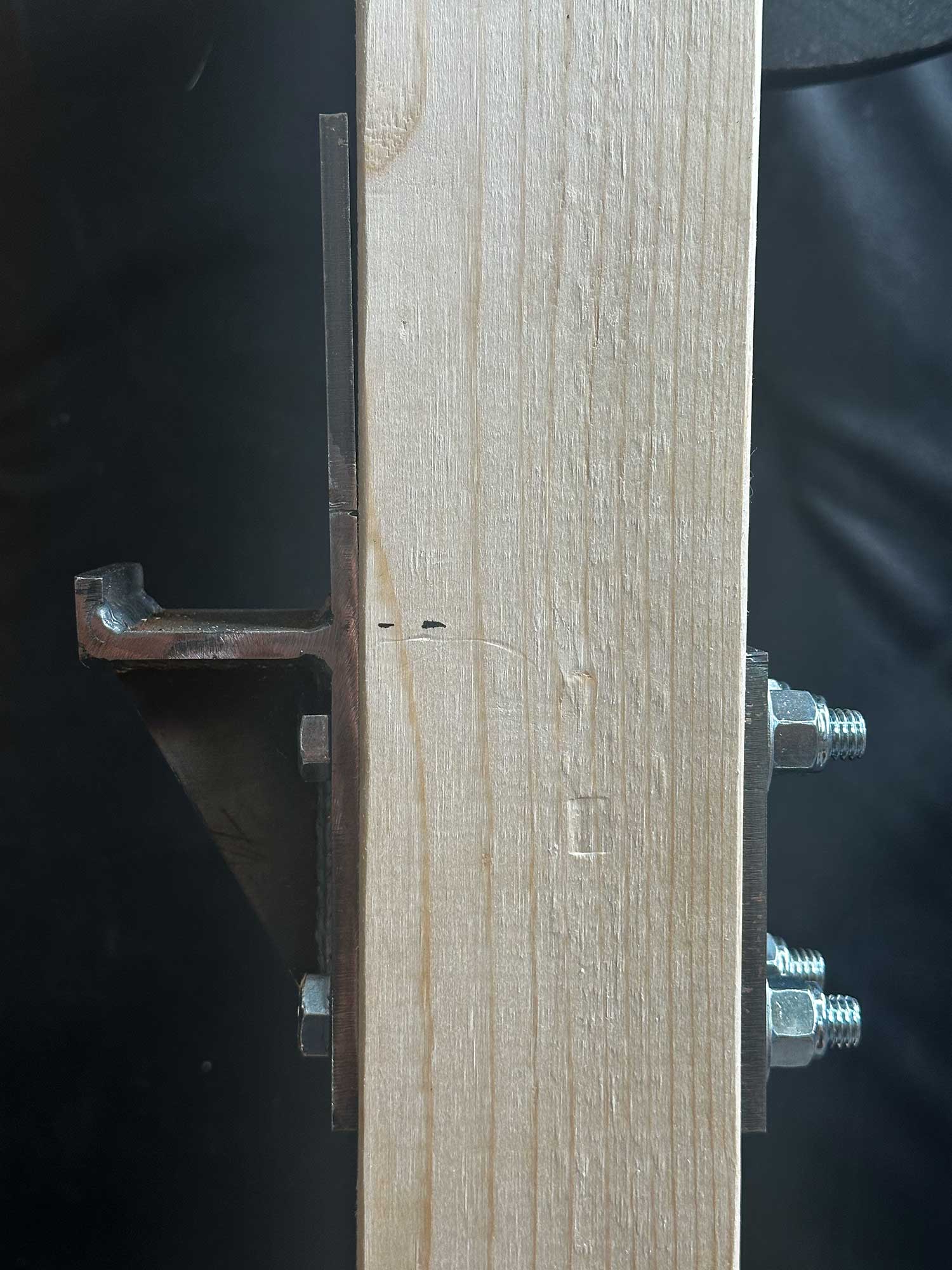 J-Hook Barbell supports for wood 2x4 (PAIR) - MADE IN THE USA.